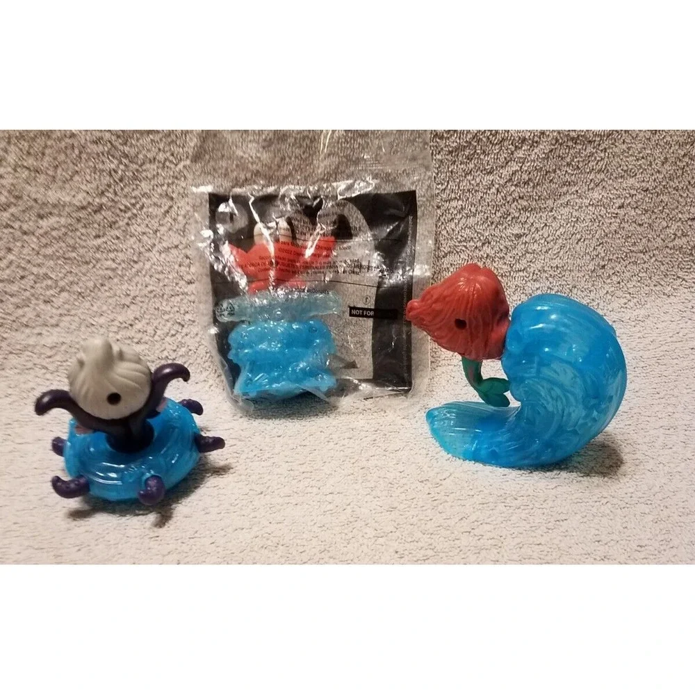 McDonald's Toys Disney The Little Mermaid 2023 -‎ Lot 3 Ariel Ursula Sebastian